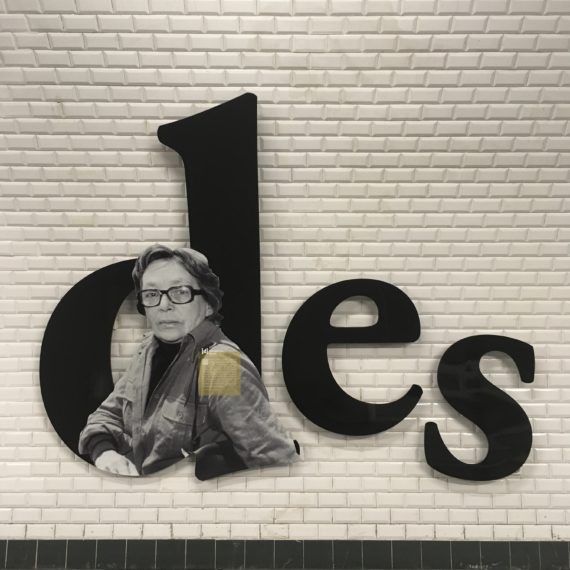 Lettres en tôle métallique pour la station de métro L4 Saint-Germain-des-Prés, à Paris
